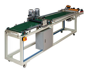 China Linear Cut Roller Mosaic Glass Breaking Machine With Typesetting , Automatic Mosaic Glass Roller Breaking Machine supplier
