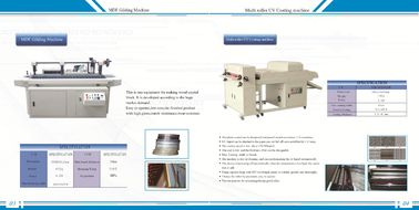 China 2 In1 Semi - Automatic Paper Gluing Machine , Edge Polishing Machine 2.5KW Power supplier