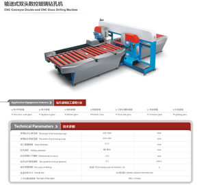 China Architectural Glass Cnc Computer Controlled Drilling Machine With Double - Head supplier