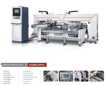 China Conveyor Double Heads Glass Drilling Machine For Automobile Glass , Stable Operation supplier