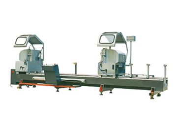 China Aluminum Windows Frame Cutting Machine / CNC Double Head Mitre Saw supplier