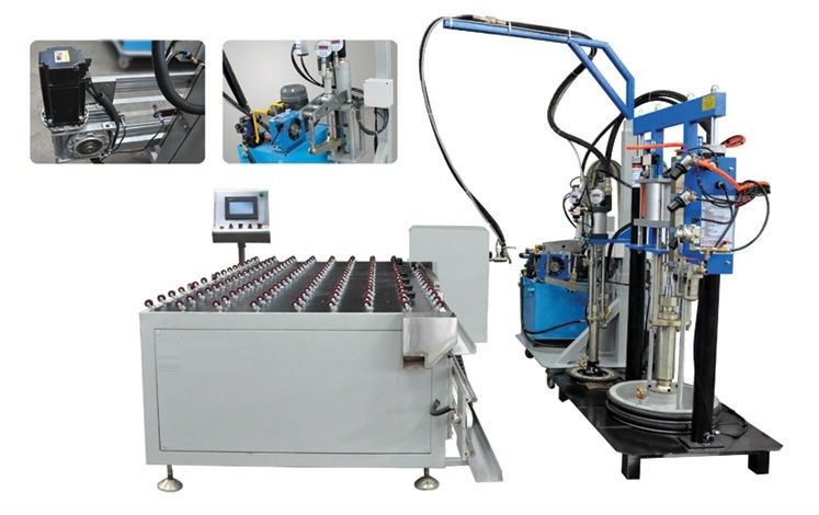 Silicone Horizontal Insulating Glass Sealing Machine Automatic Silicone Sealing Robot Automatic Silicone Extruder Robot