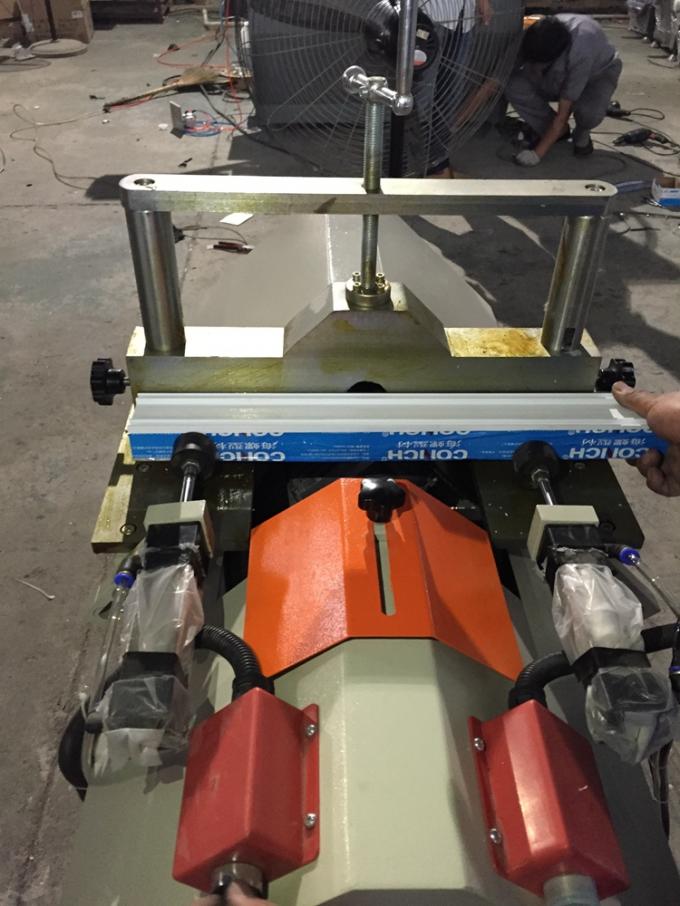 Grey PVC UPVC Window and Door Machinery V Notch Cutting Saw