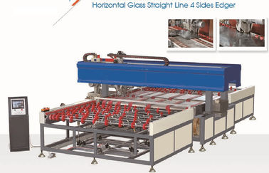 China Horizontal 4 Side Glass Edging Machine Full Automatic,Automatic Glass Seaming Machine,Horizontal Glass Seaming Machine supplier