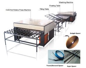 China Double Insulating Glass Production Line / Machine with 5 Pairs Rollers supplier