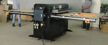 China UV Flatbed Tee Shirt Press Machine , Heat Transfer Equipment Pneumatic Sublimation 12000W supplier