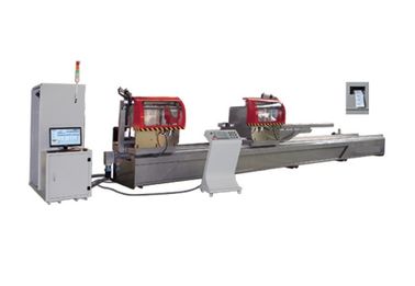 China Double Head Cnc Aluminium Cutting Machine , Pvc Aluminium Doors Windows Manufacturing Machines supplier