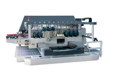 China 45 Angle Auto Double Glass Edging Machine With 2 Sets Servo Motors , high speed supplier