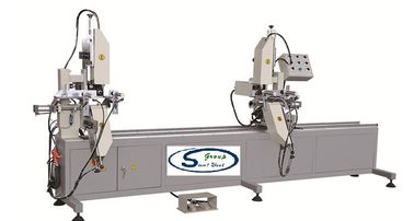 China Double Head Window And Door Machinery , High Precision CNC Double Mitre Saw supplier