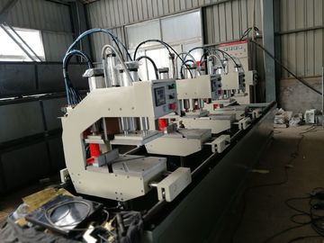 China Double Head Vinyl Window Machine , UPVC Window Making Machine Custom Made supplier