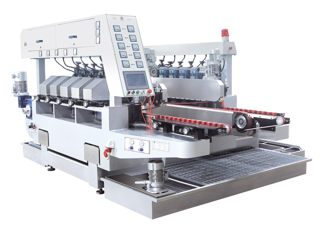 Ten Motors Double Edge Polishing Machine , Glass Grinding Machine White