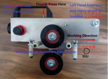 Pneumatic Double Glazing Equipment Edge Manual Roller Press Machine For Insulating Glass supplier