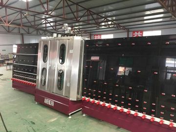 Automatic Stainless Steel Low-e Glass Washing Machine , flat glass washer supplier