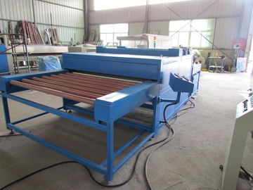 Hollow Glass Heated Roller Press Machine Blue Double Glazing Machinery supplier