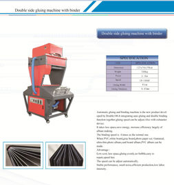 High Speed Photo Book Maker Machine , Double Side Glue Binding Machine For PVC Album Inner supplier