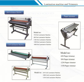 Hot Roll Lamination Machine / Hot Roller Laminator for Cold Hot Laminating Film supplier