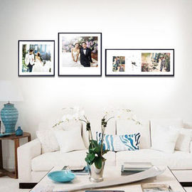 Wooden and Leather Digital Photo Frame Korea Designs / Album Frames supplier