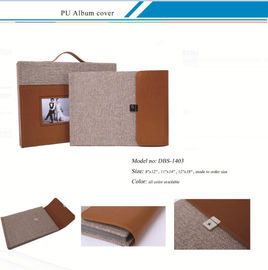 Customized  Leather Album Cover with Suitcase /  PU Album Covers supplier