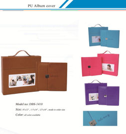 Customized  Leather Album Cover with Suitcase /  PU Album Covers supplier