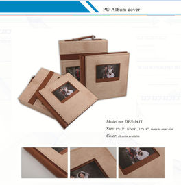 Customized  Leather Album Cover with Suitcase /  PU Album Covers supplier