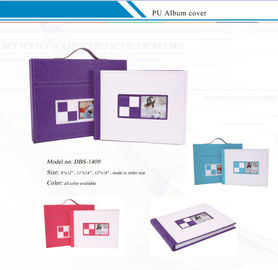 Customized  Leather Album Cover with Suitcase /  PU Album Covers supplier