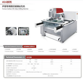 Low Noise Stove Glass Drilling Machine , Cnc Hole Drilling Machine Fully Automatic supplier