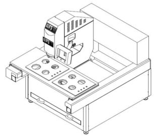 Low Noise Stove Glass Drilling Machine , Cnc Hole Drilling Machine Fully Automatic supplier