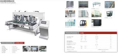 L Shape Horizontal Glass Drilling Machine for Balcony Glass , High Efficiency supplier