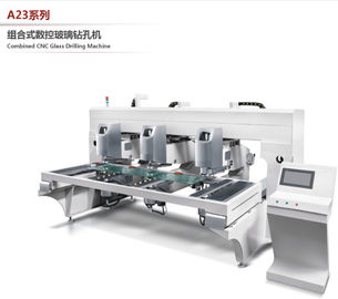 Three Drill Heads Multi Hole Drilling Machine For Glass Furniture Table supplier