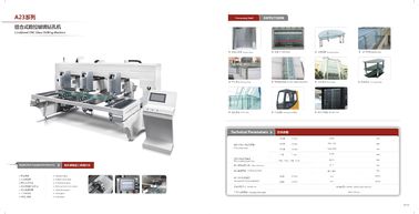 Door / Sightseeing Glass Drilling Machine With 3 Drilling Heads , High Speed supplier
