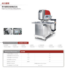 Electronic Scale Glass Drilling Machine , Glass Hole Making Machine One Axis supplier