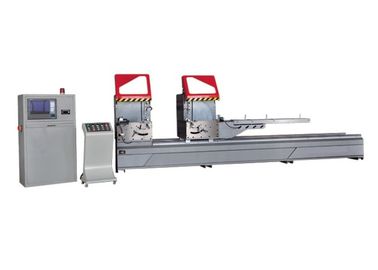 Plastic Aluminium Window Machinery , Arbitrary Angle Double Mitre Saw Aluminum / Vinyl Profile supplier