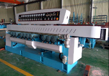 Auto Straight Line Edge Grinding Machine ,Mosaic Glass Double Edger With 11 Motors supplier