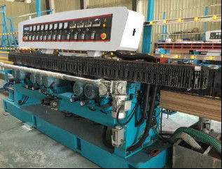 Auto Straight Line Edge Grinding Machine ,Mosaic Glass Double Edger With 11 Motors supplier