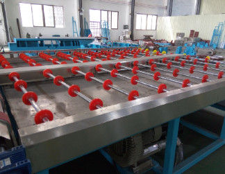 Horizontal Automatic Glass Seaming Machine , Four Side Glass Processing Plant supplier