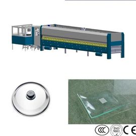 Glass Pot Cover Glass Edging Machine , Flat Bent Glass Tempering Machine,Glass Lid Tempering Furnace supplier